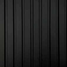 Панель декоративная гофрированная МДФ LB-3771/2 Mat Soft Touch Black-723 18x121x2800мм