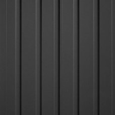 Панель декоративная гофрированная 16x100x2800мм LB-3671/1 MATT BUTE DARK GREY-3088 (6шт)