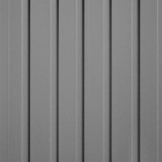 Панель декоративная гофрированная 16x100x2800мм LB-3671/1 MATT BUTE LIGHT GREY-3087 (6шт)