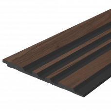 Панель декоративная гофрированная дюрополимер 12x120x2700мм LV121 BR395K