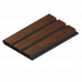 Панель декоративная гофрированная дюрополимер 12x120x2700мм LV124 BR396K