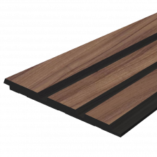 Панель декоративная гофрированная дюрополимер 12x120x2700мм LV124 BR396K