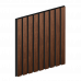 Панель декоративная гофрированная дюрополимер 12x120x2700мм LV124 BR396K