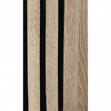 Панель декоративная гофрированная МДФ с изоляцией Stella Catania Oak 600x2780мм