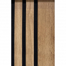 Панель декоративная гофрированная МДФ с изоляцией Stella Pecan 600x2780мм