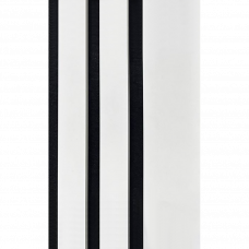 Панель декоративная гофрированная МДФ с изоляцией Stella White 600x2780мм