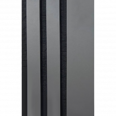 Панель декоративная гофрированная МДФ с изоляцией Stella De Luxe Black Lead 600x2780мм