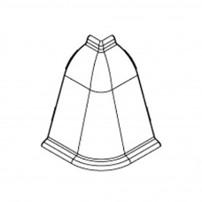 Угол внешний для плинтуса Hi-Line Prestige 090 22х75мм