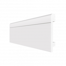 Плинтус напольный полистирол F100/17 100х17мм 2м белый матовый