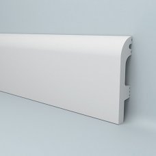 Плинтус напольный F70/16 70x16мм 2м белый матовый 