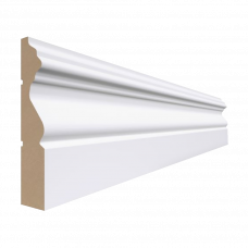 Плинтус МДФ Stella-90R 90х16мм 2м белый