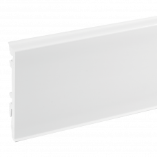 Плинтус напольный ПВХ MASTERLINE MR9003 белый 2200x17.2x80мм