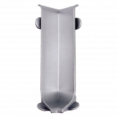 Угол внутренний ПВХ AL60 серебристый матовый 11х60мм