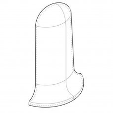 Угол внешний ПВХ Deconica DP85 211 Дуб рустик 21х85мм