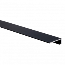 Плинтус мини AL16 5x16мм 2.5м черный матовый