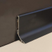 Плинтус напольный алюминиевый Q63 черный 2700x16.8x40мм