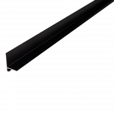 Плинтус мини AL16 18мм 2.4м черный матовый 