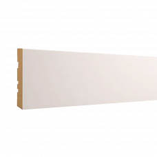 Плинтус напольный МДФ Samatya Белый 80мм 2.44м