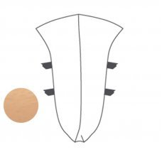 Угол внутренний для плинтуса 85мм ПВХ 85111