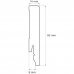 Плинтус напольный XPS Elegance Decor 349 Powder Snow 2200x80x14мм