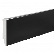 Плинтус напольный XPS Elegance Decor 9005 черный матовый 2200x80x14мм