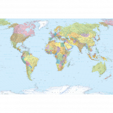 Фотообои World Map XXL4-038 368х248см