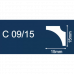 Плинтус потолочный C09/15 15х15мм 2м