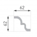 Плинтус потолочный E21 62x62мм 2м