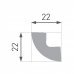 Плинтус потолочный Marbet E1 22x22мм 2м