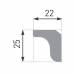 Плинтус потолочный E3 25x22мм 2м