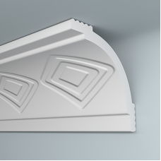 Плинтус потолочный U50/50 R 2м