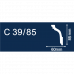 Плинтус потолочный C39/85 2м