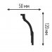 Плинтус потолочный Q-50/120 2м 