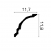 Карниз потолочный из дюрополимера CX106 11.8x11.7см 2м 