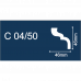 Плинтус потолочный C04/50 46x46мм 2м