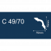 Плинтус потолочный C49/70 70x70мм 2м