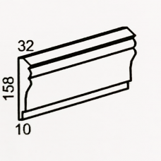 Багет декоративный для фасада M-08 2м