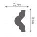 Молдинг настенный дюрополимер M2 40/20 2м