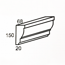 Багет декоративный для фасада CR-03 2м