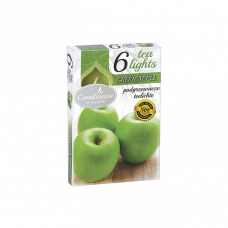 Свечи ароматизированные Яблоко 3.8х1.3см набор 6шт. 