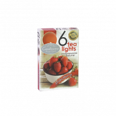 Свечи ароматизированные Клубника 3.8х1.3см набор 6шт. 