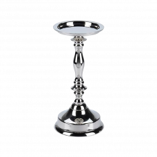 Подсвечник никелированный для широкой свечи 21см