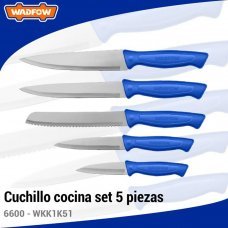 Ножи кухонные набор 5в1 Wadfow WKK1K51