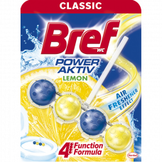 Освежитель для туалета Bref Power Aktiv Lemon 50г