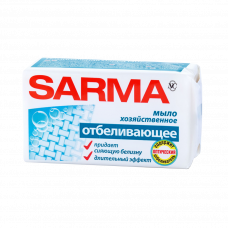 Мыло хозяйственное SARMA отбеливающее 140г