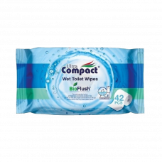 Салфетки влажные Ultra Compact Wet Toilet Wipes 42шт.