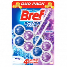 Освежитель для туалета Bref Power Aktiv Lavender 2x50г