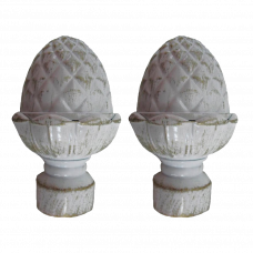 Наконечник для карниза Агра Белое золото CH-19-102-33 19мм набор 2шт.