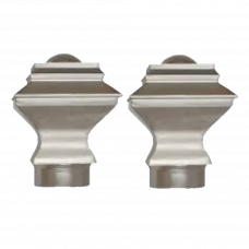 Наконечник для карниза Бостон Хром матовый CH-25-017-29 25мм набор 2шт.
