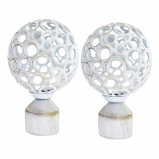 Наконечник для карниза Латио Белое золото СН-25-202-33 25мм набор 2шт.